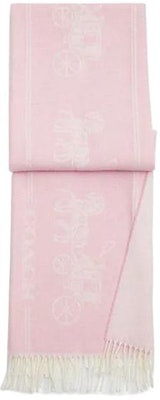 (W) COACH Syal Rajut Besar Motif Kereta Warna Pink. CK714CRR Order (W) COACH Syal Rajut Besar Motif Kereta Warna Pink. CK714CRR