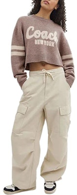 (W) COACH 粉色條紋短版針織毛衣 SS24 CN488-PIN Lookbook (W) COACH 粉色條紋短版針織毛衣 SS24 CN488-PIN