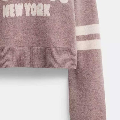 (W) COACH 粉色條紋短版針織毛衣 SS24 CN488-PIN Sizing (W) COACH 粉色條紋短版針織毛衣 SS24 CN488-PIN