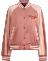(Women) COACH Pink Patchwork Logo Embroidered Long Sleeve Jacket SS24. CN476-PIN (Women) COACH Pink Patchwork Logo Embroidered Long Sleeve Jacket SS24. CN476-PIN