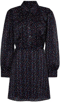 (W) COACH 波點印花長袖襯衫式腰帶連衣裙 C5153-BLC Buy (W) COACH 波點印花長袖襯衫式腰帶連衣裙 C5153-BLC