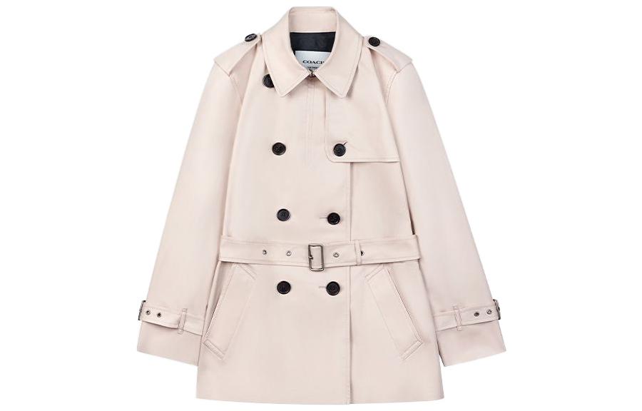 (Women) COACH  Quartz-Colored Double-Breasted Cropped Jacket. C8765-QTZ 圖 2