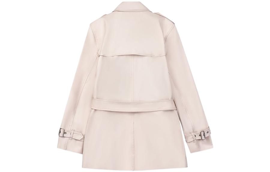 (Women) COACH  Quartz-Colored Double-Breasted Cropped Jacket. C8765-QTZ 圖 3