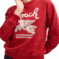 Purchase (W) COACH 紅色印花圓領長袖衛衣 CX314-XKH