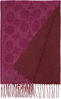 (Women) COACH Reversible Classic Logo 100% Cashmere Scarf with Tassels. CB692-C0J (Women) COACH Reversible Classic Logo 100% Cashmere Scarf with Tassels. CB692-C0J