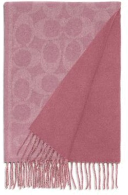 (W) COACH 经典双面Logo羊毛围巾 - 粉色 CB692-OUS Lookbook (W) COACH 经典双面Logo羊毛围巾 - 粉色 CB692-OUS