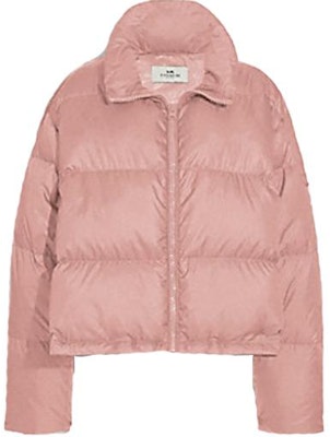 (W) コーチ ローズピンク ジップ襟 長袖 ダウンジャケット. F76281-ROS Order (W) コーチ ローズピンク ジップ襟 長袖 ダウンジャケット. F76281-ROS