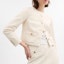 Purchase (Women) COACH Short Tweed Jacket Long-Sleeve Crewneck Off-White CBT08-CRM