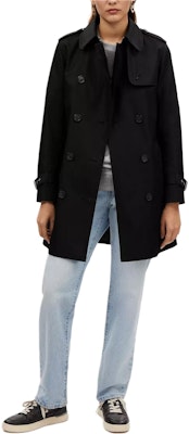 (W) COACH 纯黑色双排扣长款风衣外套 CR116-BLK Lookbook (W) COACH 纯黑色双排扣长款风衣外套 CR116-BLK