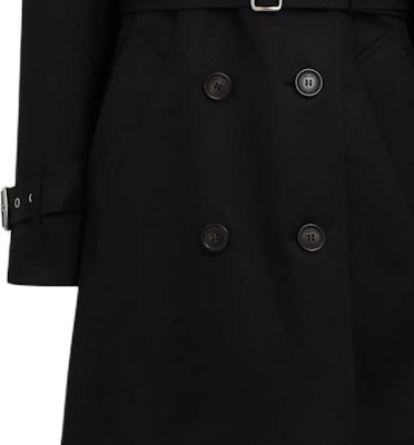 (W) COACH 纯黑色双排扣长款风衣外套 CR116-BLK Sizing (W) COACH 纯黑色双排扣长款风衣外套 CR116-BLK