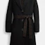 Details for (W) COACH 素色收腰長袖大衣 FW23 CO864-BLK