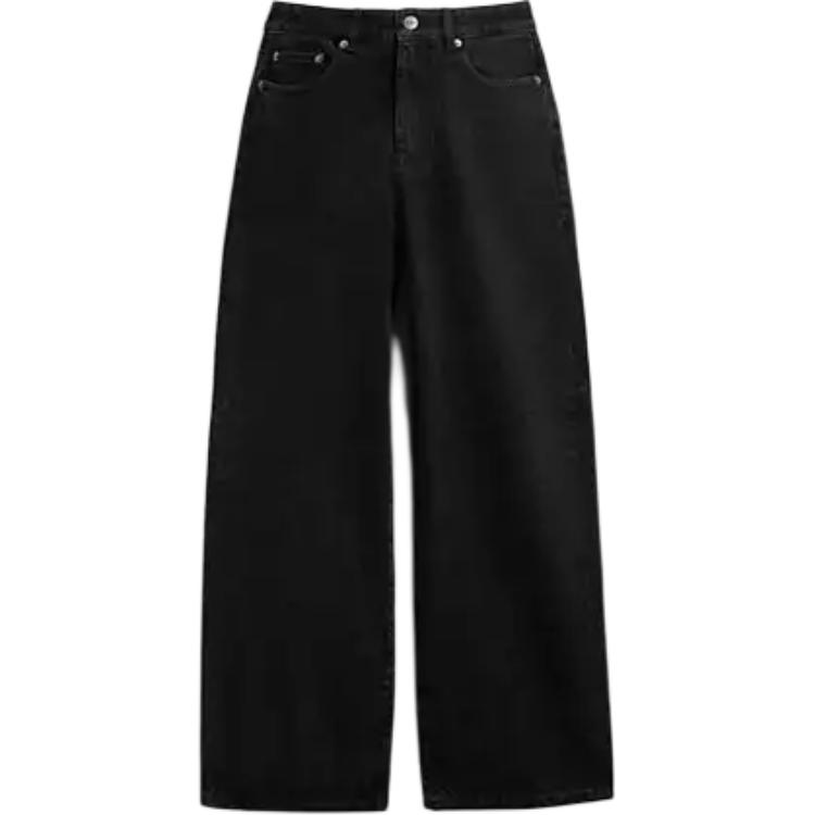 Order (W) COACH 純色黑色牛仔褲附拉鍊與按鈕細節 CW920-BLK