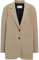 (Women) COACH Solid Color Single-Breasted Blazer Jacket Green Tea SS24 CQ773-TAA (Women) COACH Solid Color Single-Breasted Blazer Jacket Green Tea SS24 CQ773-TAA