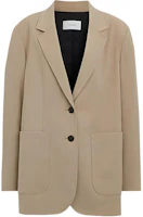 Order (Women) COACH Solid Color Single-Breasted Blazer Jacket Green Tea SS24 CQ773-TAA