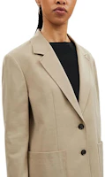 Purchase (Women) COACH Solid Color Single-Breasted Blazer Jacket Green Tea SS24 CQ773-TAA