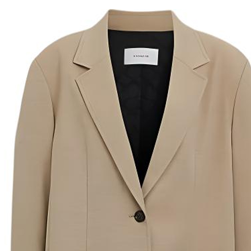 Sizing (W) COACH 纯色单排扣西装外套 绿茶色 SS24 CQ773-TAA