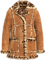 (Women) COACH SS23 Patchwork Collared Single-Breasted Long Coat in Chestnut Brown C5479-CHT (Women) COACH SS23 Patchwork Collared Single-Breasted Long Coat in Chestnut Brown C5479-CHT