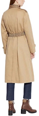 (Women) COACH SS24 Logo Print Long Sleeve Trench Coat Classic Khaki. CR125-EAL Shop (Women) COACH SS24 Logo Print Long Sleeve Trench Coat Classic Khaki. CR125-EAL