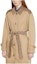 Purchase (Women) COACH SS24 Logo Print Long Sleeve Trench Coat Classic Khaki. CR125-EAL