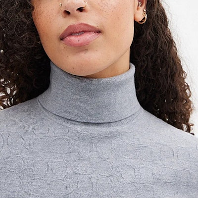 (W) COACH SS24 Sweater High Neck Solid Abu-Abu Ash. CQ223-LEB Purchase (W) COACH SS24 Sweater High Neck Solid Abu-Abu Ash. CQ223-LEB