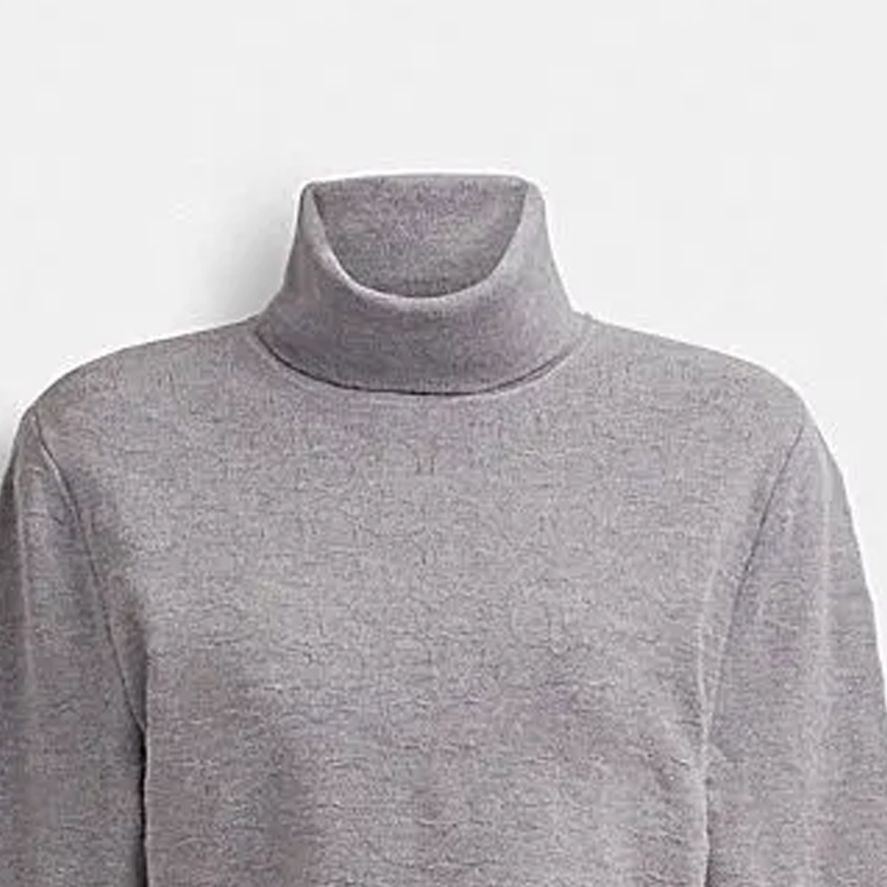 Details for (W) COACH SS24 Sweater High Neck Solid Abu-Abu Ash. CQ223-LEB