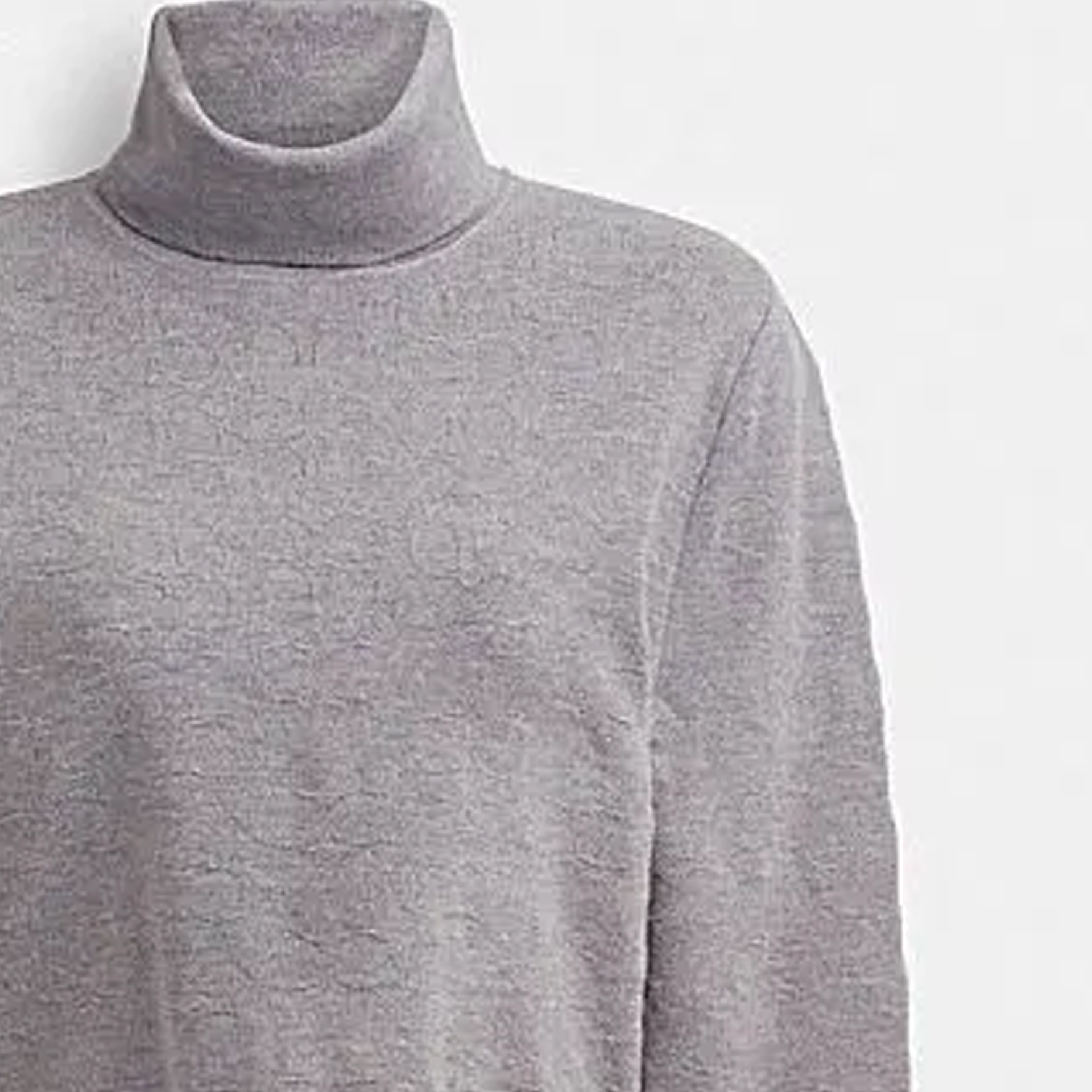 Sizing (W) COACH SS24 Sweater High Neck Solid Abu-Abu Ash. CQ223-LEB