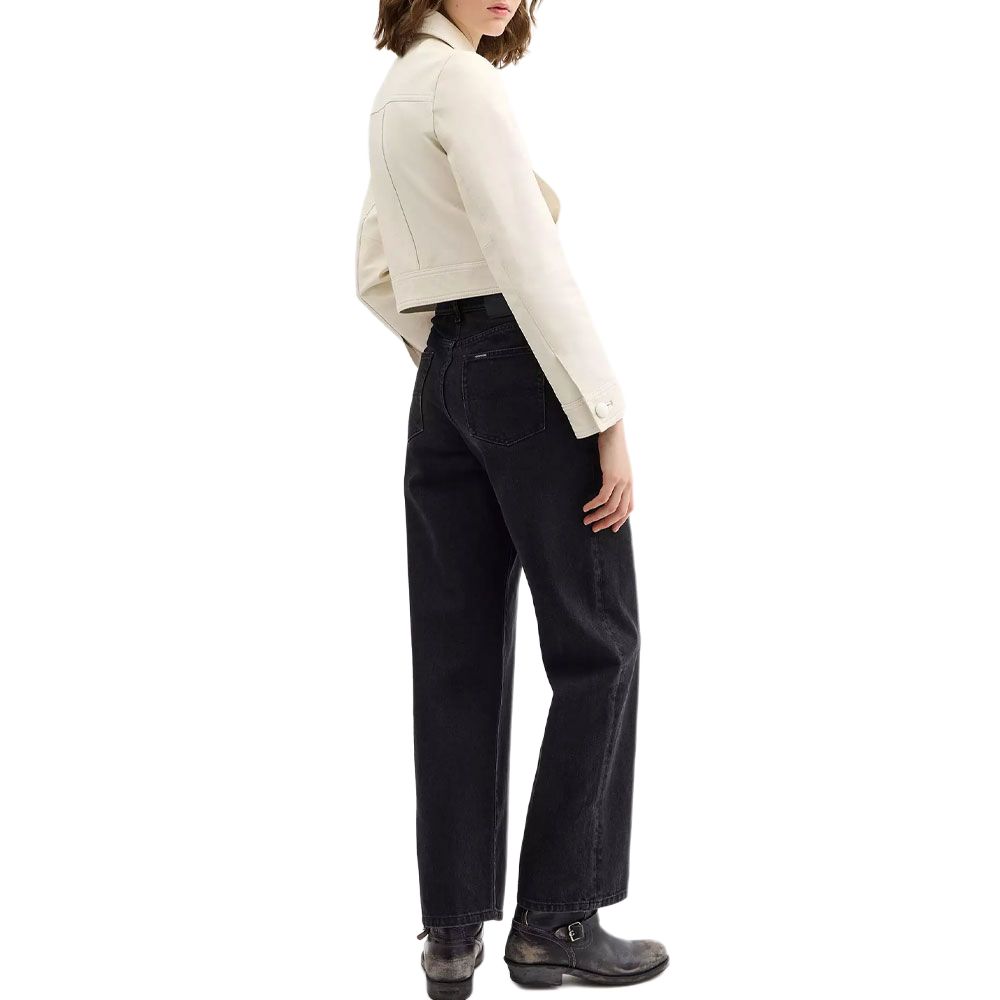 Shop (Women) COACH  White Single-Breasted Long Sleeve Leather Jacket. CZ722-WHT