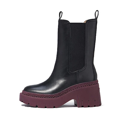 (W) Coach Alexa Chelsea Boot 'Black Leather'