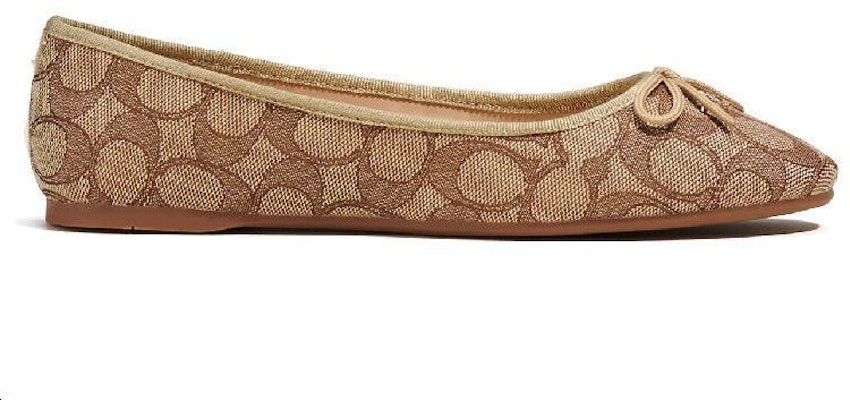 (Women) Coach Alina Ballet 'Signature Jacquard Khaki' CE327_KHA Order (Women) Coach Alina Ballet 'Signature Jacquard Khaki' CE327_KHA