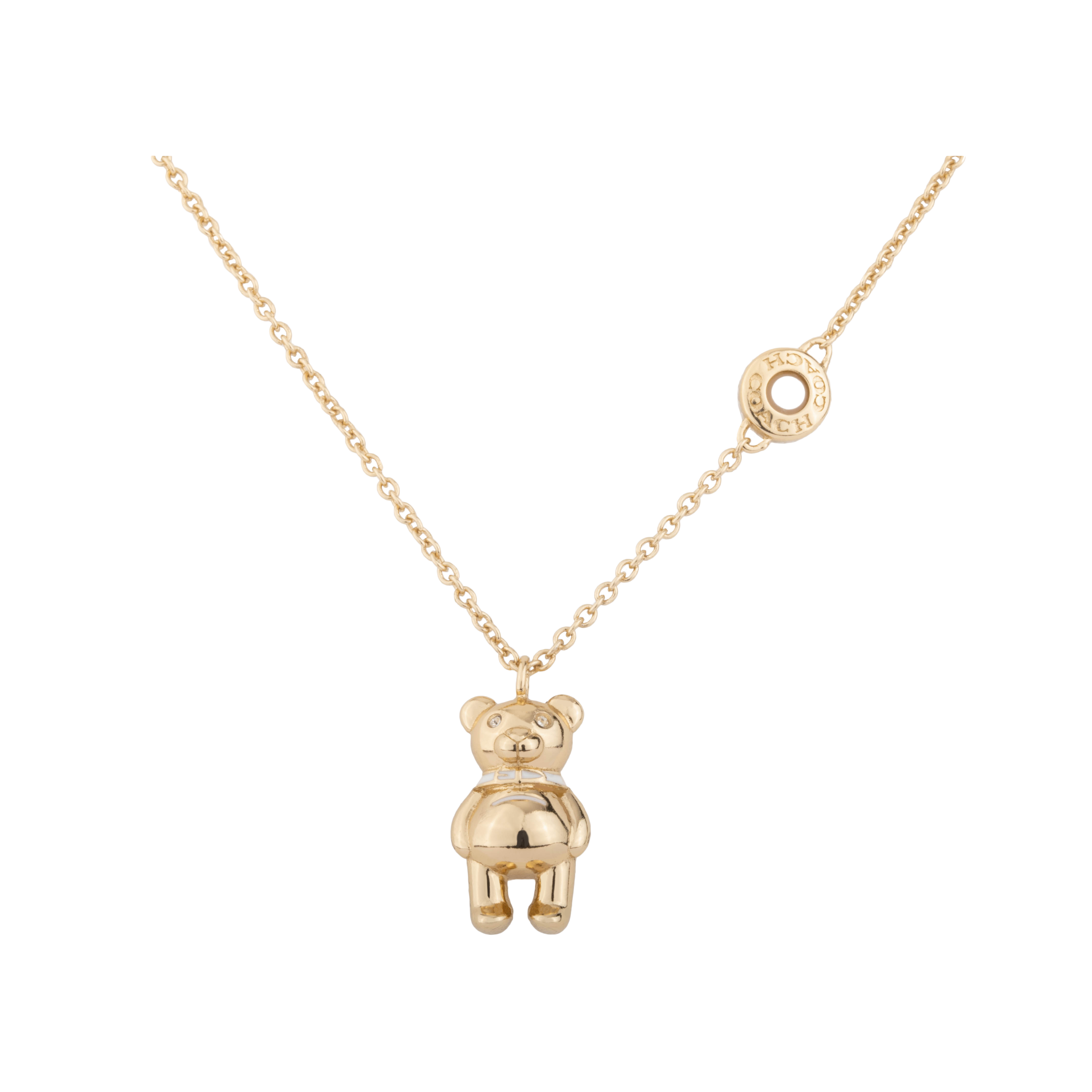 Order (W) Kalung Wanita COACH Bear Pendant Warna Emas. C7794-GLD