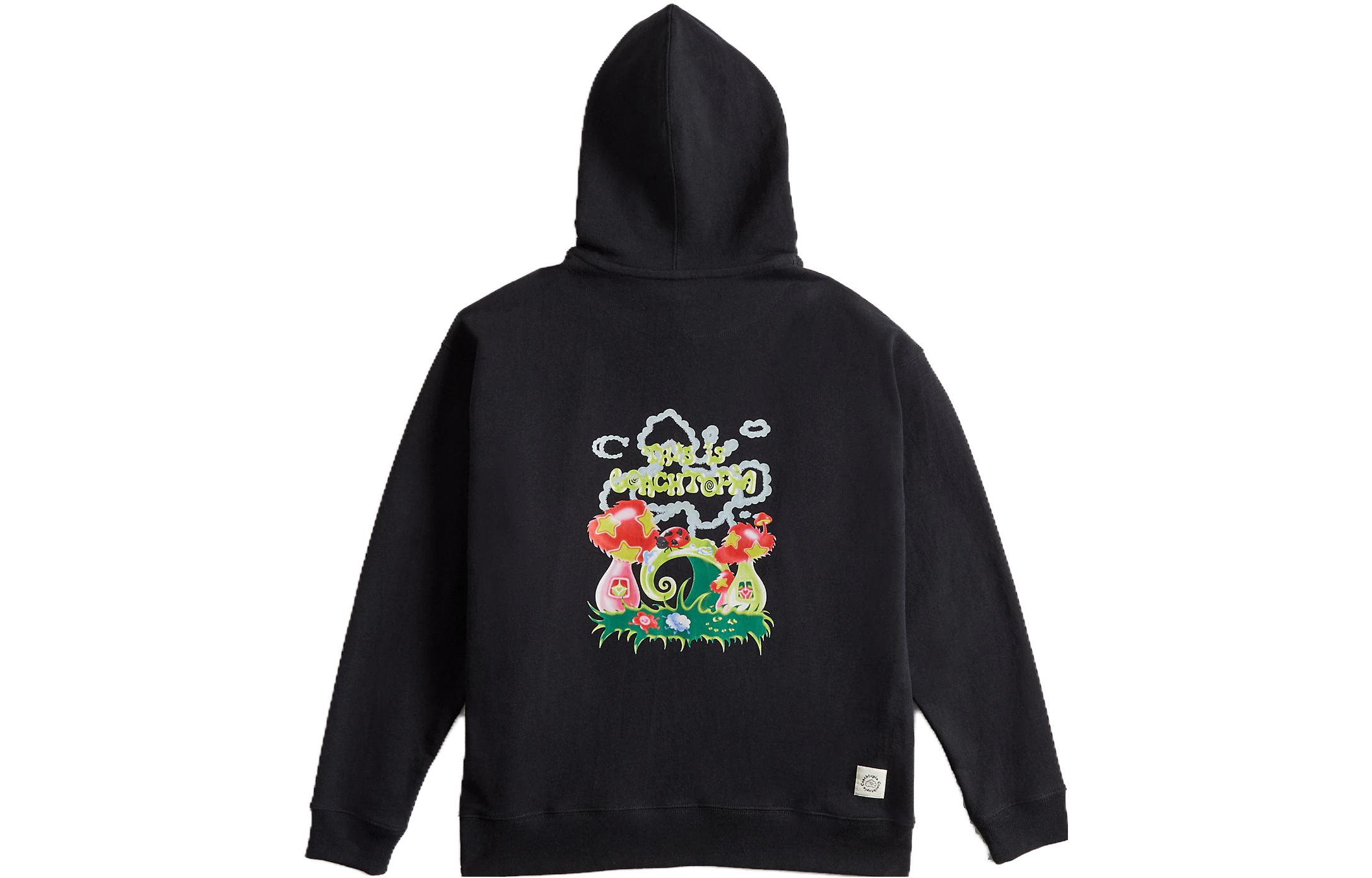 Lookbook (W) Sudadera Negra Coach con Estampado de Logo CK729-BLK