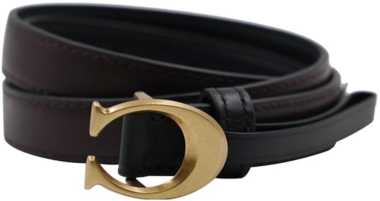 (W) 코치 블랙 가죽 벨트 골드 버클 1.8cm 브라운 프린트 89352-B4C1A Shop (W) 코치 블랙 가죽 벨트 골드 버클 1.8cm 브라운 프린트 89352-B4C1A