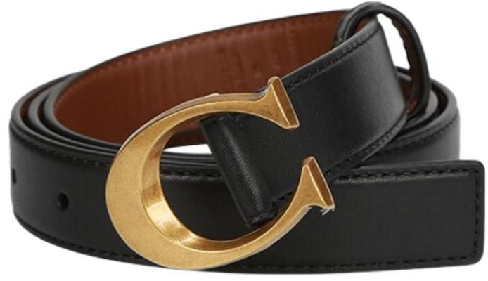 (W) 코치 블랙 가죽 벨트 로고 버클, 2.5cm 폭. F83960 Shop (W) 코치 블랙 가죽 벨트 로고 버클, 2.5cm 폭. F83960