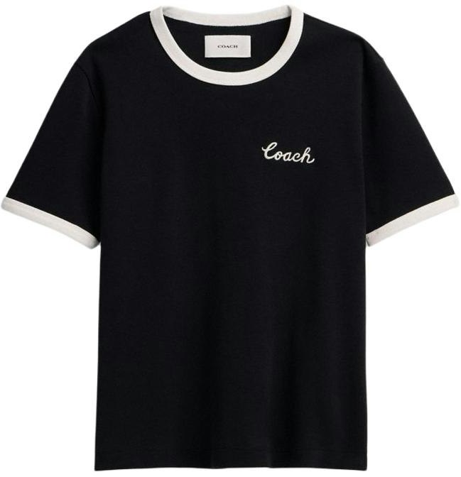 women-coach-black-logo-print-crewneck-short-sleeve-t-shirt-ss-24-cs-612-blk