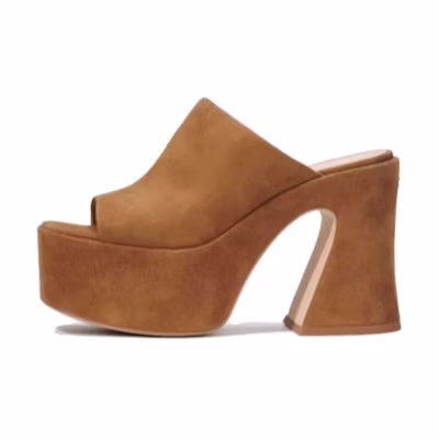 (W) Coach Bobi Leather Slide Sandal 'CMFT Open-Toe Brown'