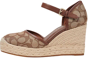 (Women) Coach Buckle Wedge High Heels 'Khaki' C8911_KHSD (Women) Coach Buckle Wedge High Heels 'Khaki' C8911_KHSD