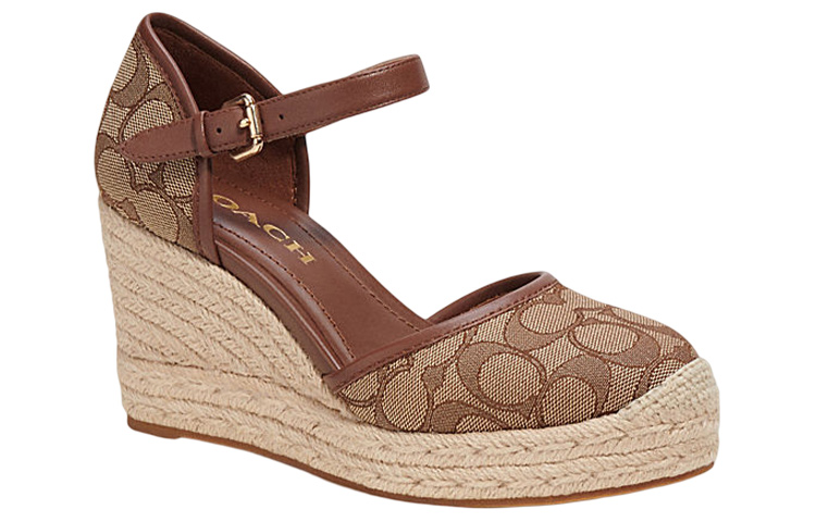 Order (W) Tacones Altos Coach Buckle Wedge 'Khaki'. C8911_KHSD