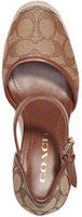 Lookbook (W) Tacones Altos Coach Buckle Wedge 'Khaki'. C8911_KHSD