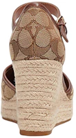 Shop (W) Tacones Altos Coach Buckle Wedge 'Khaki'. C8911_KHSD