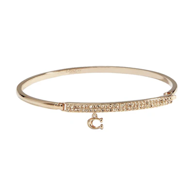 (Women) COACH C-Pendant Gold-Plated Women’s Bracelet in Rose Gold 91429-RGD