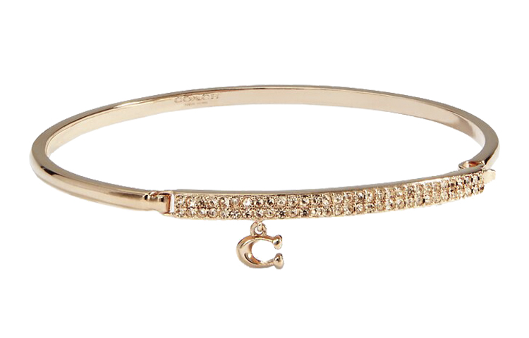 Order (W) Gelang Wanita COACH C-Pendant Berlapis Emas Warna Rose Gold 91429-RGD