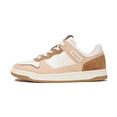 (W) Coach C201 Low Top 'Brown Velvet Leather'