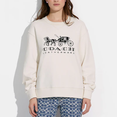 (W) Coach 休閒圖案印花圓領套頭衫運動衫 C9116-BLK Purchase (W) Coach 休閒圖案印花圓領套頭衫運動衫 C9116-BLK