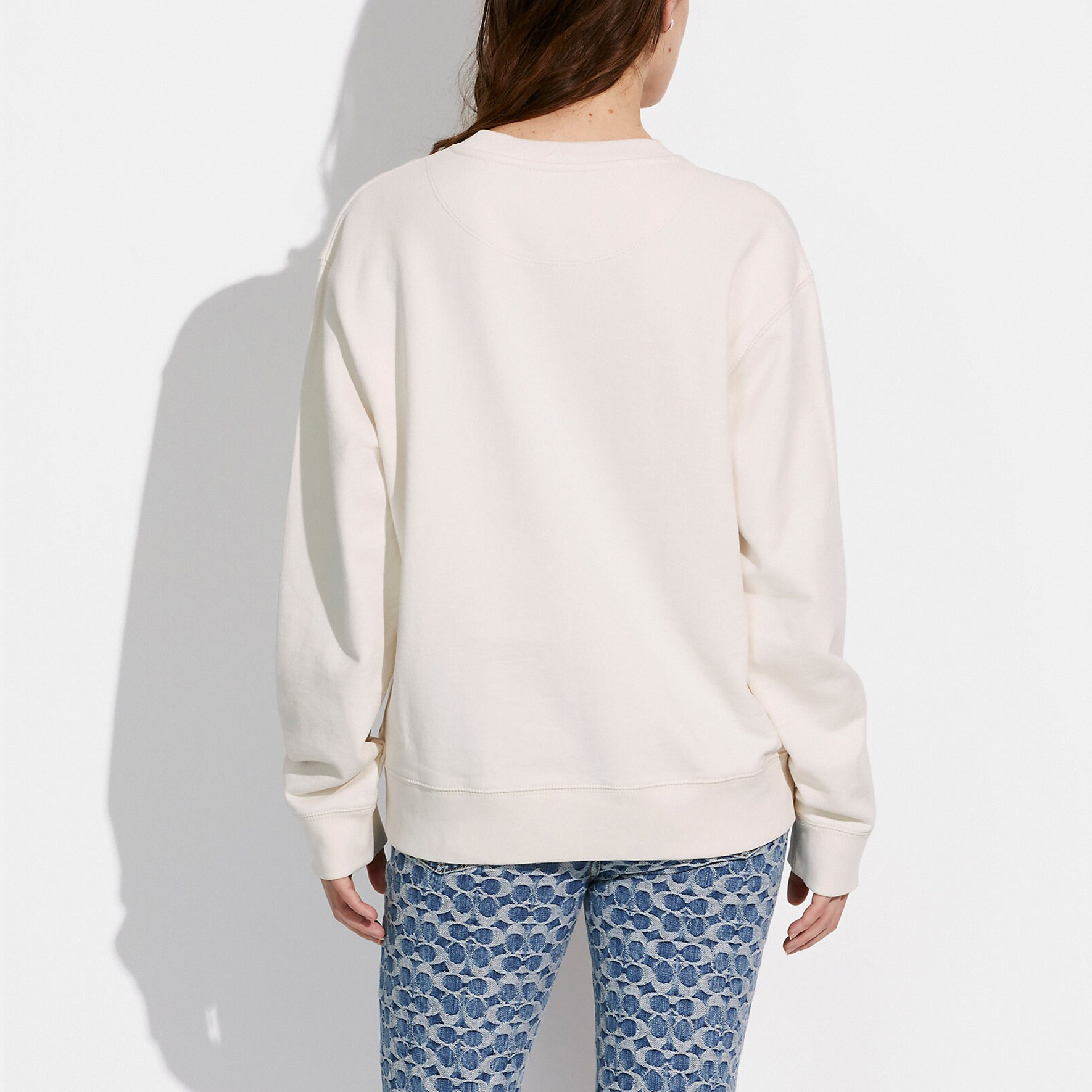 Details for (W) Coach 休閒圖案印花圓領套頭衫運動衫 C9116-BLK