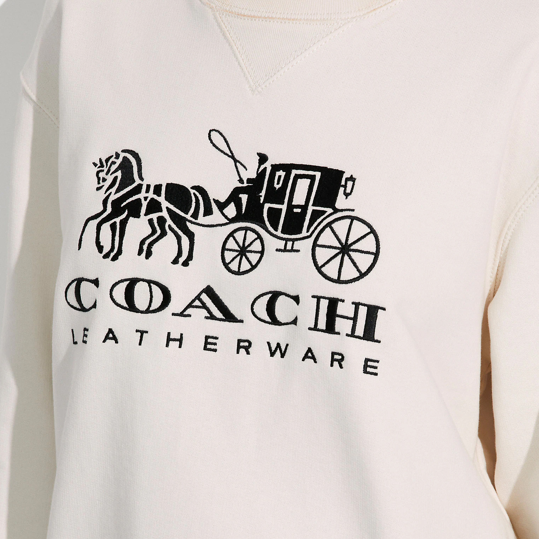 Sizing (W) Coach 休閒圖案印花圓領套頭衫運動衫 C9116-BLK