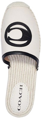 (Women) Coach Channing 'White Leather Flat Mule' C4337_CHK Lookbook (Women) Coach Channing 'White Leather Flat Mule' C4337_CHK