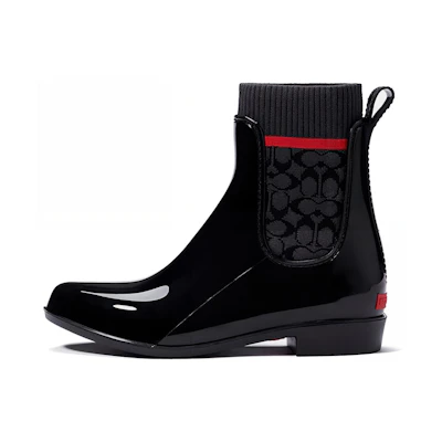(W) Coach Chelsea Boot 'Black Slip-On'