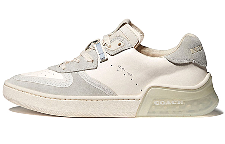 (Women) Coach CitySole Court 'Chalk Suede Patchwork' G5045_CHK