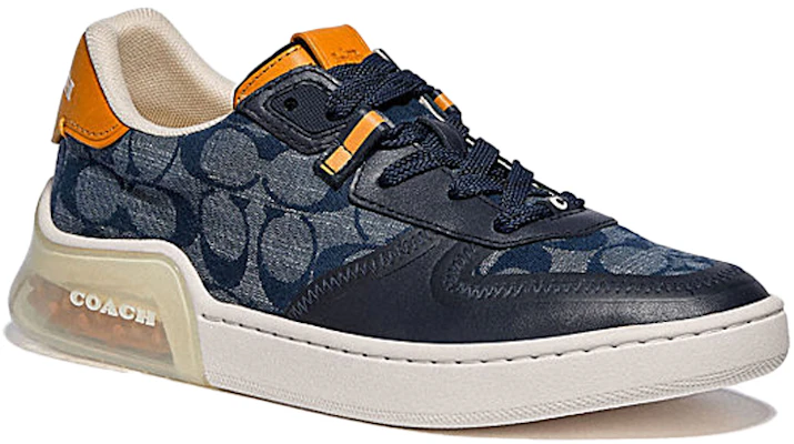 COACH蔻驰 CitySole Citysole Court 皮革 標誌錢布雷布 時尚板鞋 女款 牛仔藍 Lookbook COACH蔻驰 CitySole Citysole Court 皮革 標誌錢布雷布 時尚板鞋 女款 牛仔藍