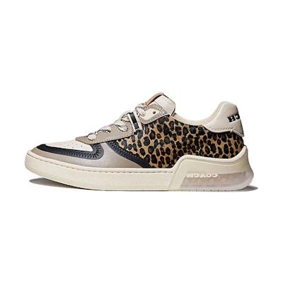 (W) Coach Citysole Court 'Leopard'